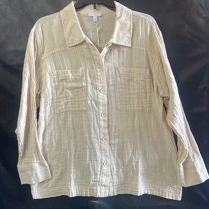 CALME  Double Pocket Shacket! Size medium